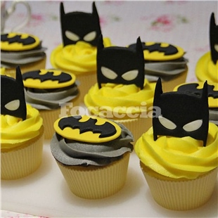 Batman Cupcake / 10 Adet